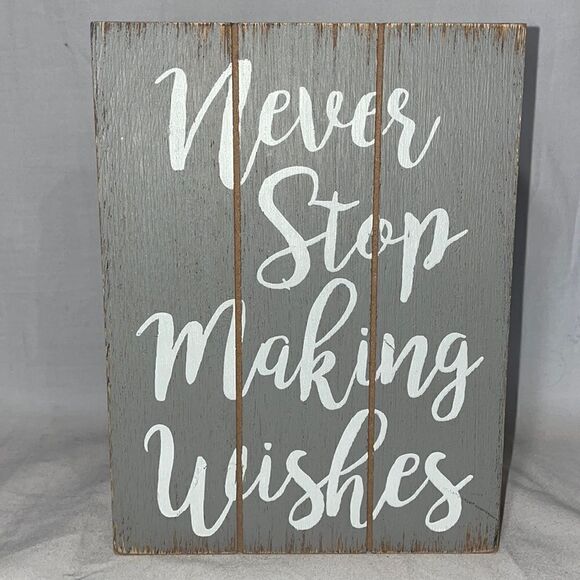 Never Stop Making Wishes Wall Hangers - Picture 1 of 5